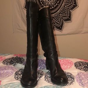 Gucci Black Leather Boots Size 10